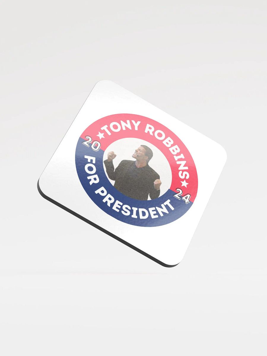 'Tony Robbins for President' 2024 Campaign Button Coaster product image (1)