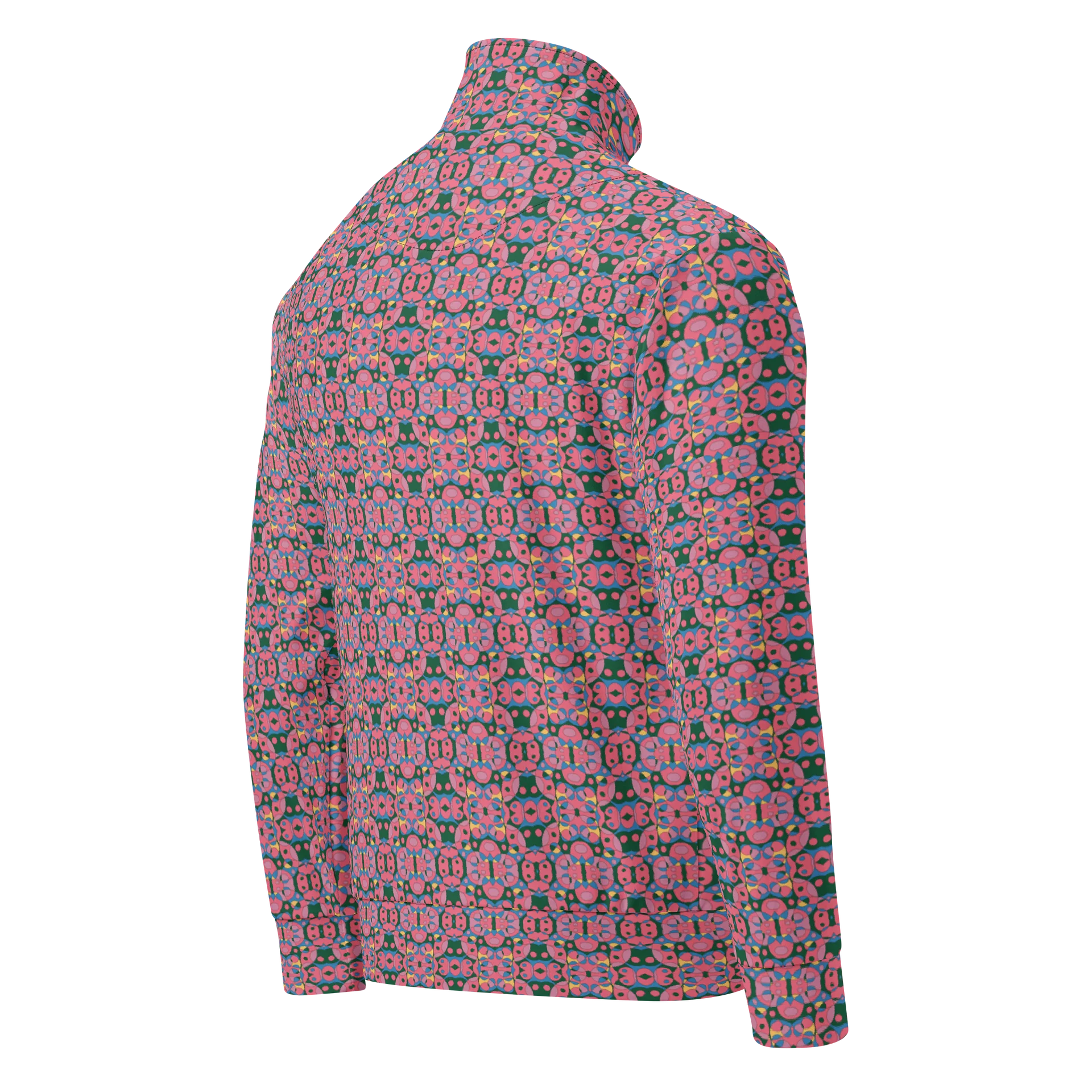 Frosted Petals – Recycled Unisex Track Jacket product image (2)