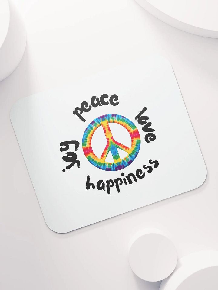 Tie-Dye Peace Mouse Pad product image (1)