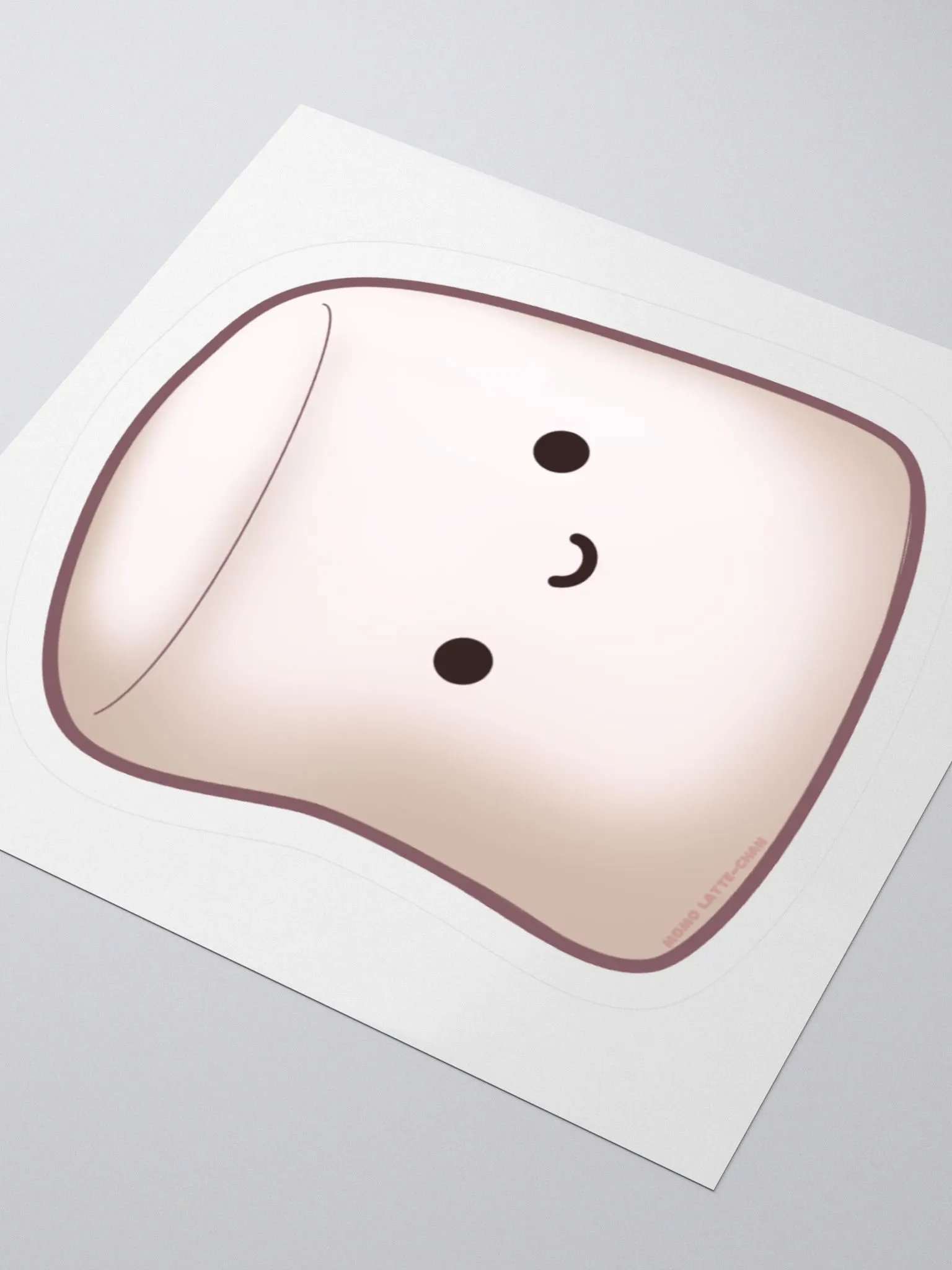 Kawaii Marshmallow Kiss Cut Stickers product image (5)