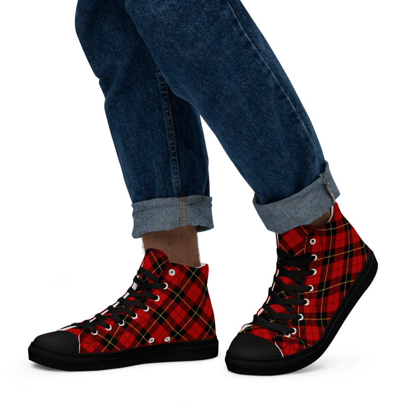 Wallace Tartan Men's High Top Shoes product image (5)