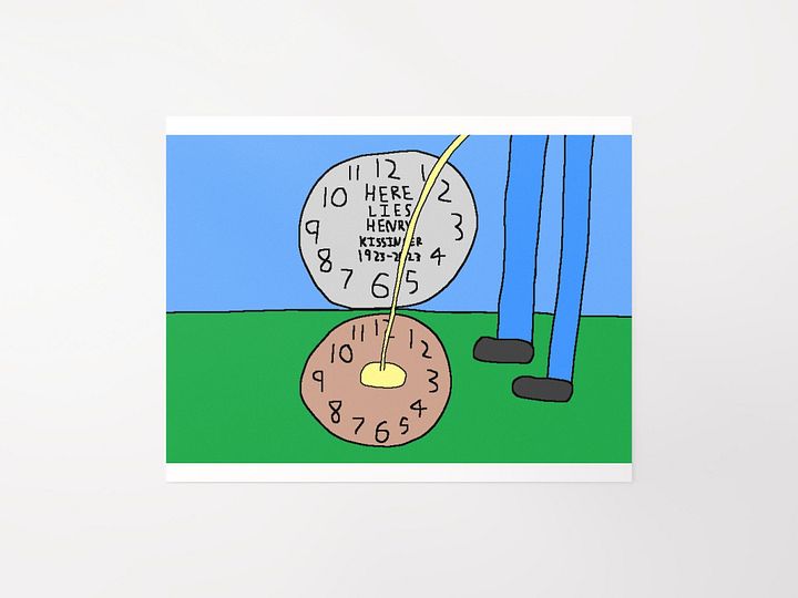 Henry Kissinger Grave Poster product image (1)