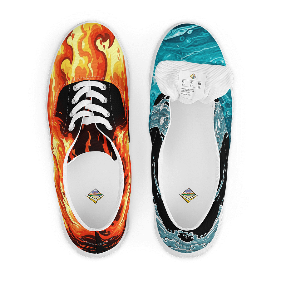 S³ Animated Water And Fire Canvas Laced Shoes product image (6)