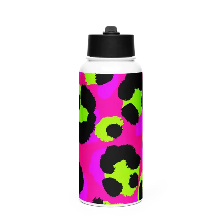 Leopard Print Stainless Steel Water Bottle product image (1)