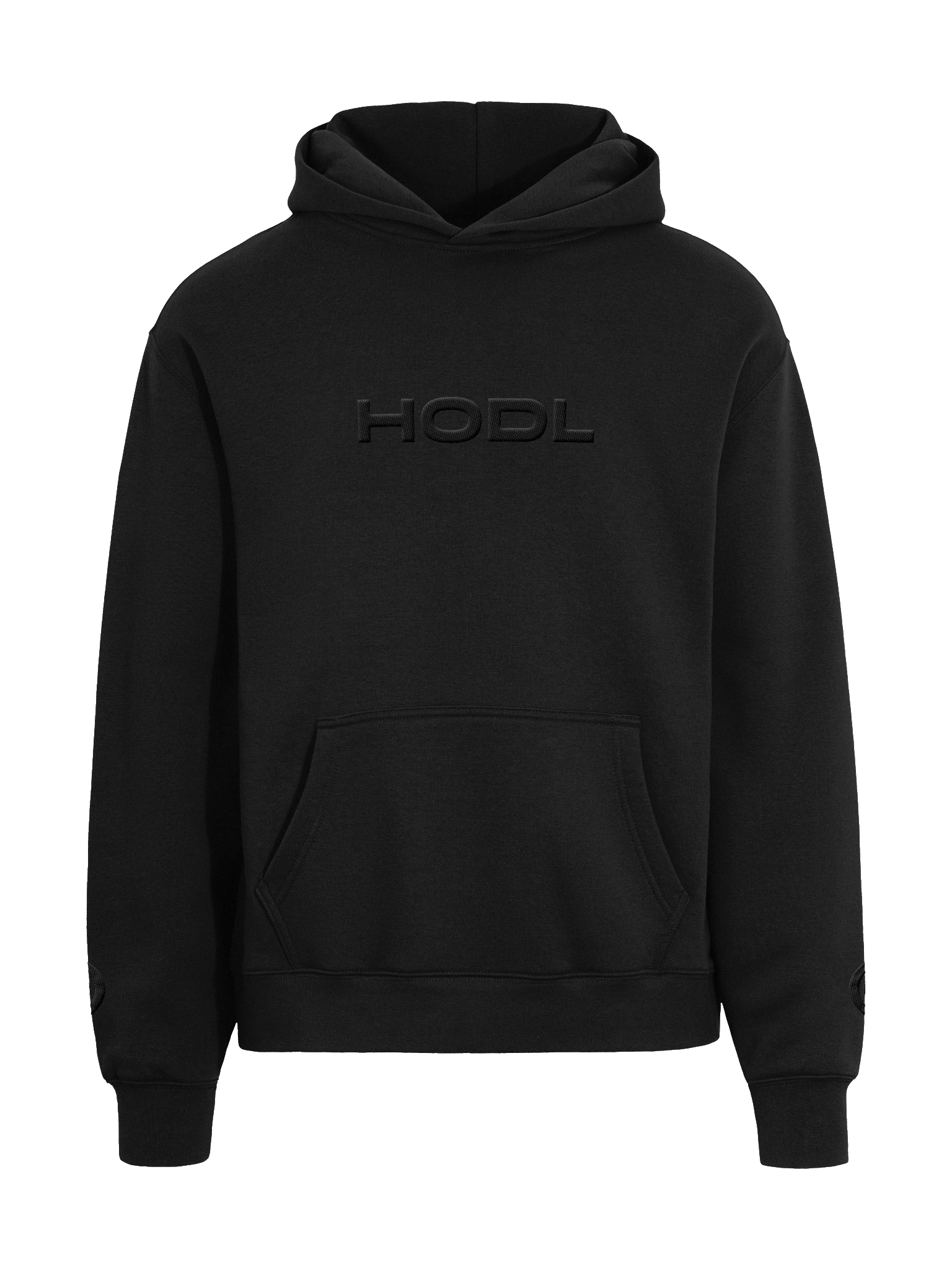 Oversized Hoodie HODL Full Black product image (3)
