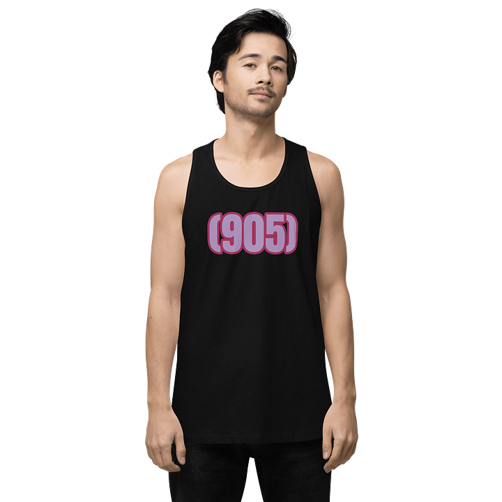 Bold Purple Workout Tank 905 Area Code product image (1)