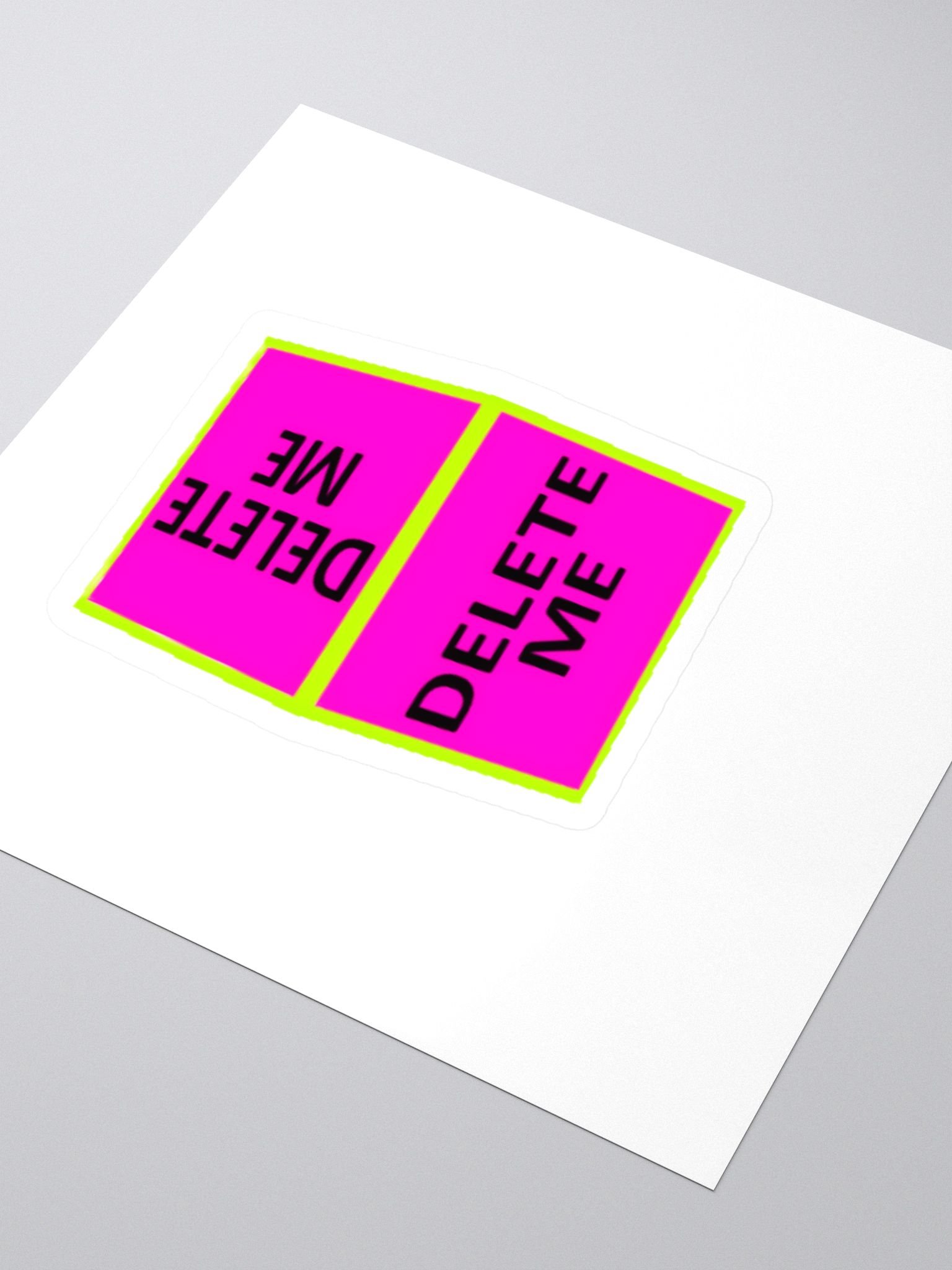 Delete Me Cube Sticker product image (3)