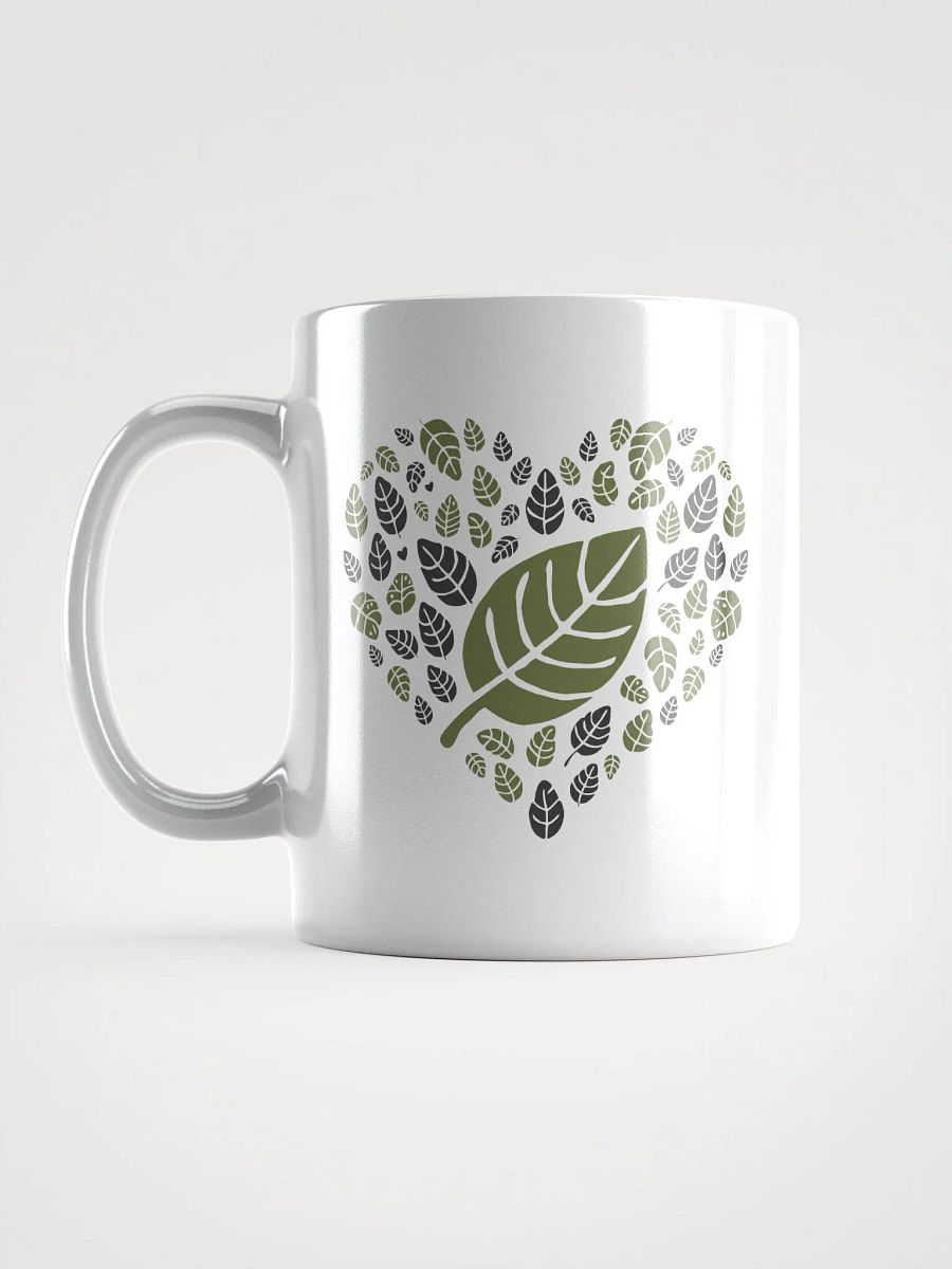 Heartfelt Leaves White Glossy Mug product image (16)