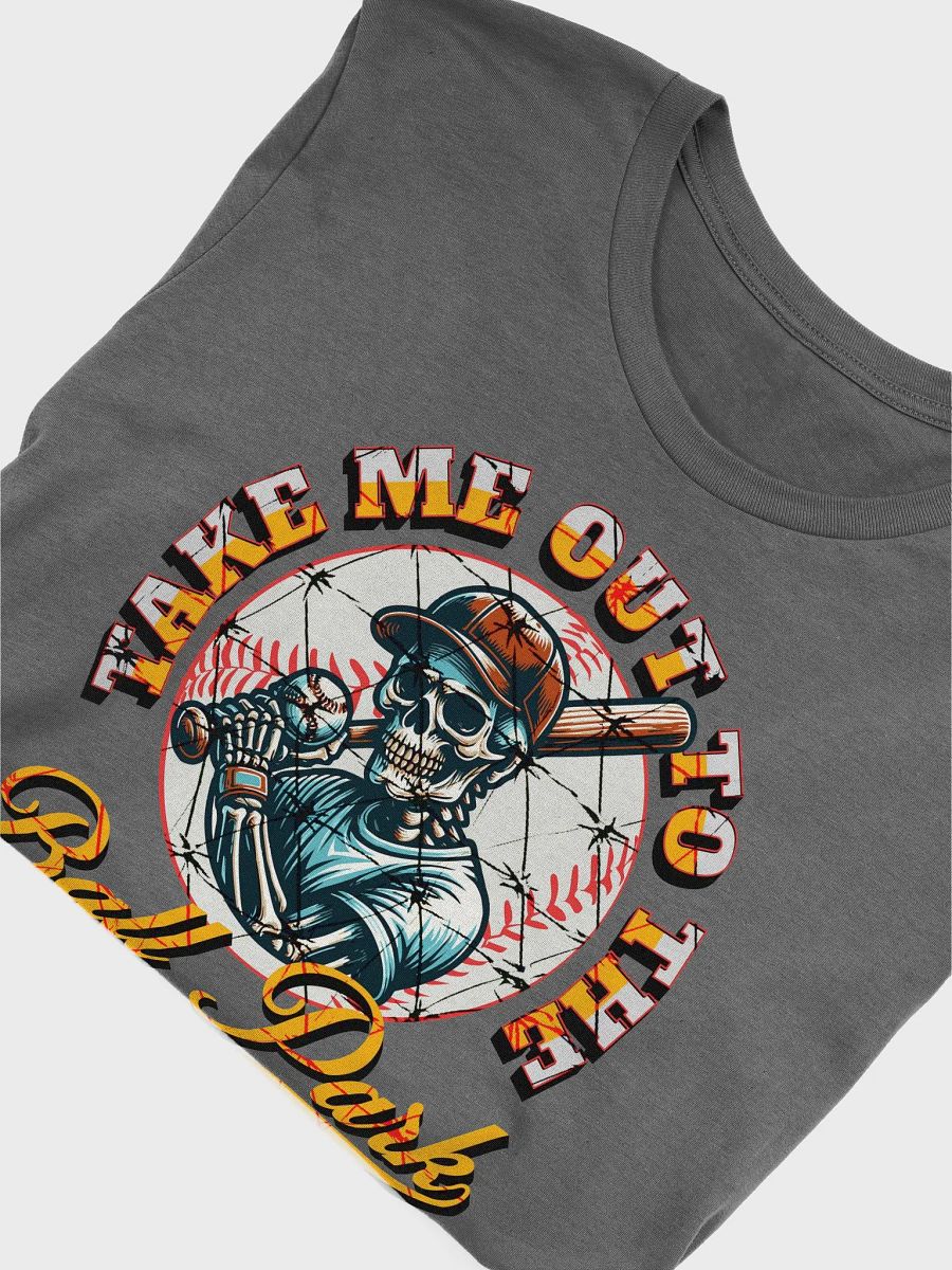 Take Me Out To The Ball Park Baseball Skeleton Iconic Comfort Tee product image (3)