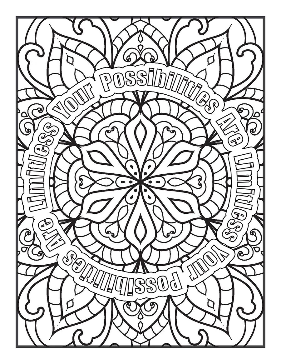 Art and Inspiration Positive Messages and Inspiration Coloring Book For Adults and Teens product image (4)