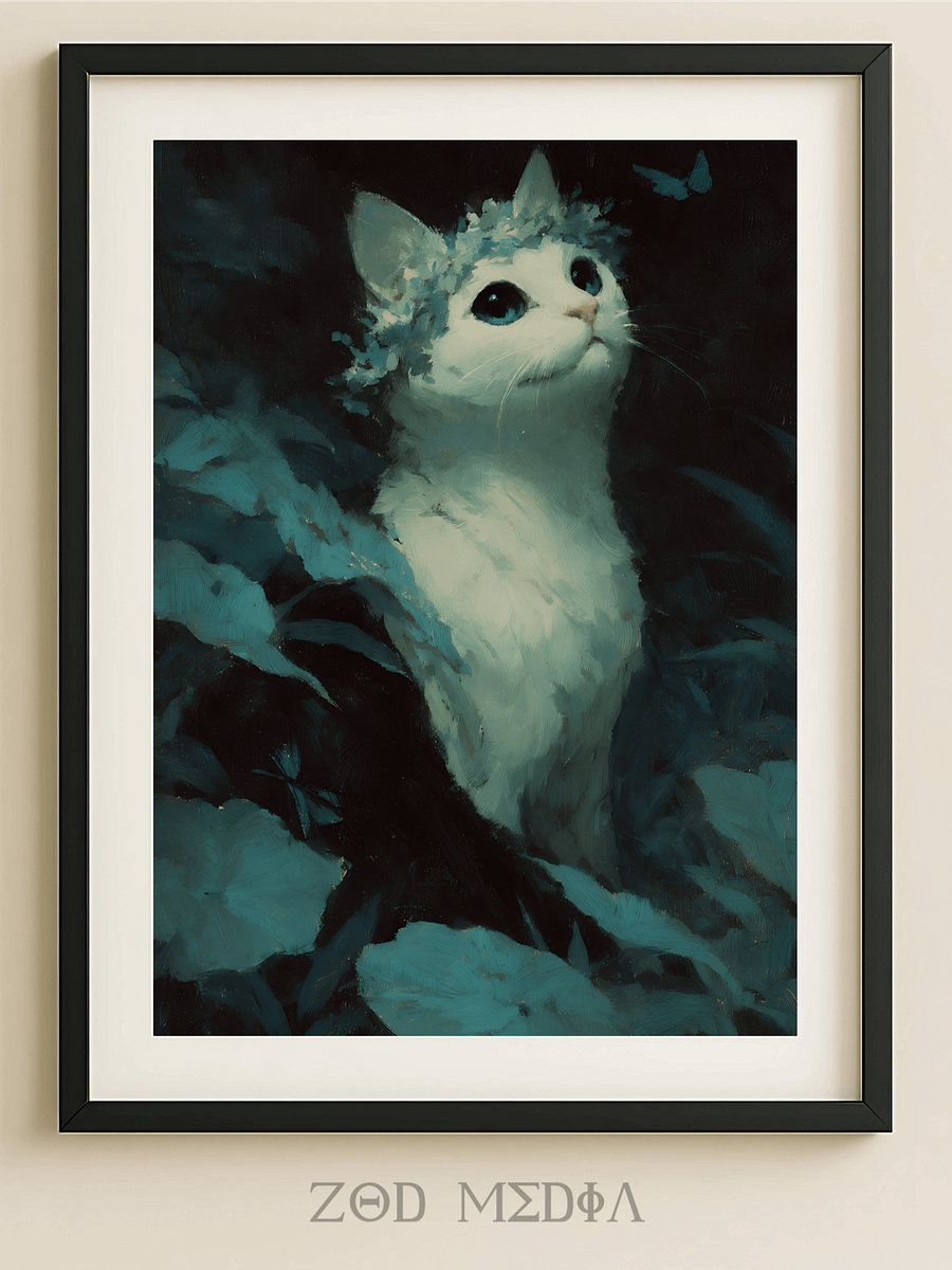 Moonlit Whisper - Enigmatic Forest Art product image (1)