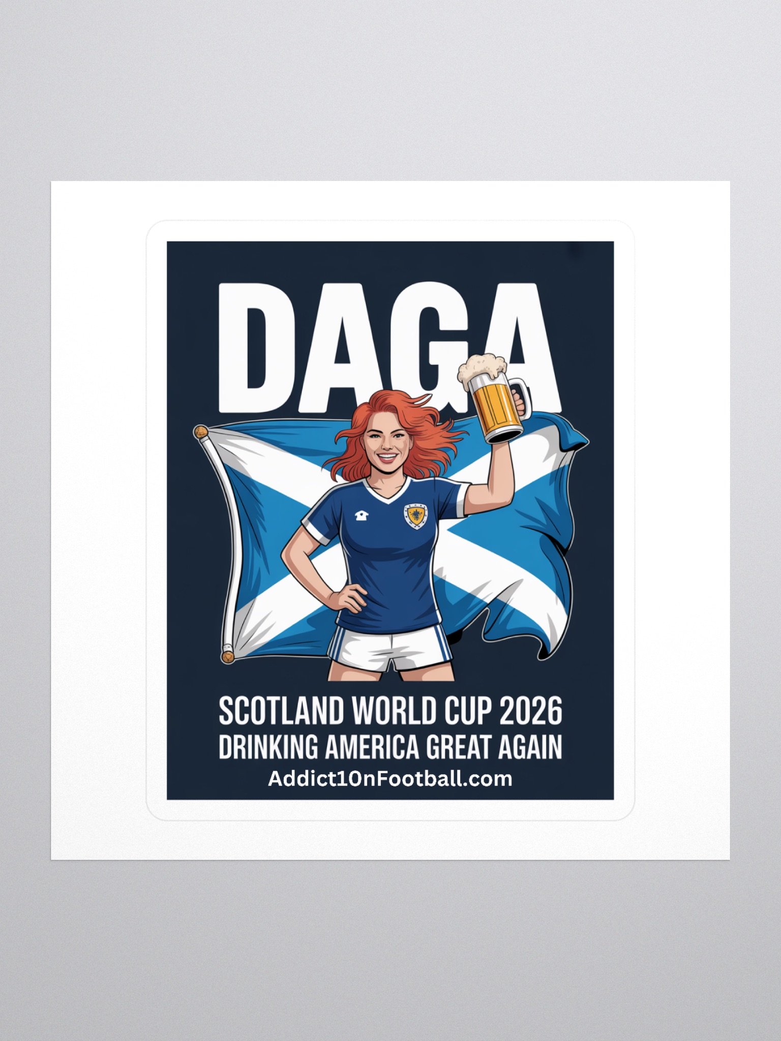 SCOTLAND 2026 STICKER – LASSIE EDITION - DRINK AMERICA GREAT AGAIN product image (1)