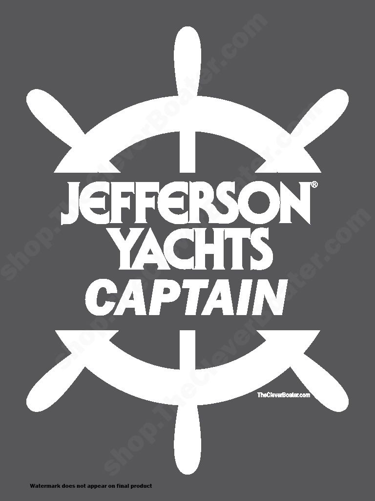 Jefferson Captain - T-Shirt - Dark Shirt w/White Logo product image (2)