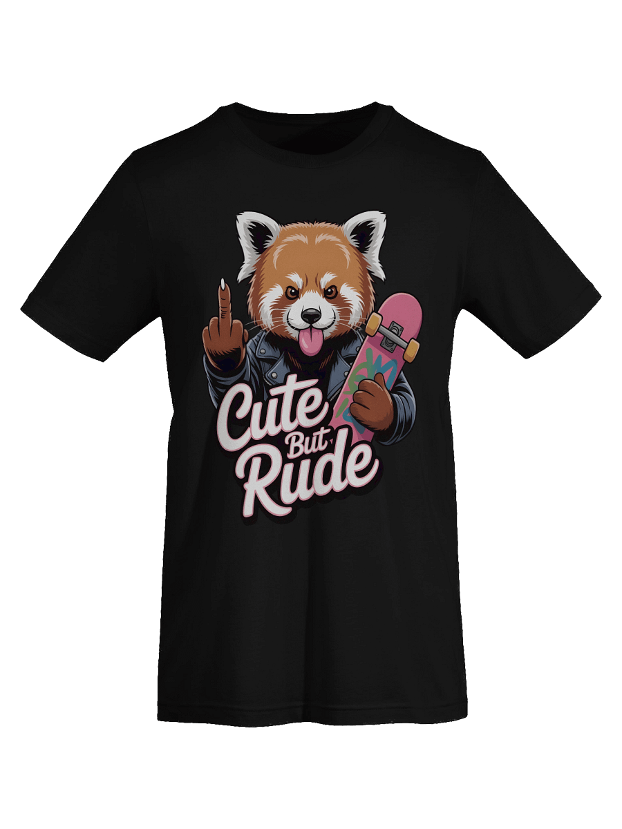 Cute But Rude Red Panda Skateboarder T-Shirt product image (63)