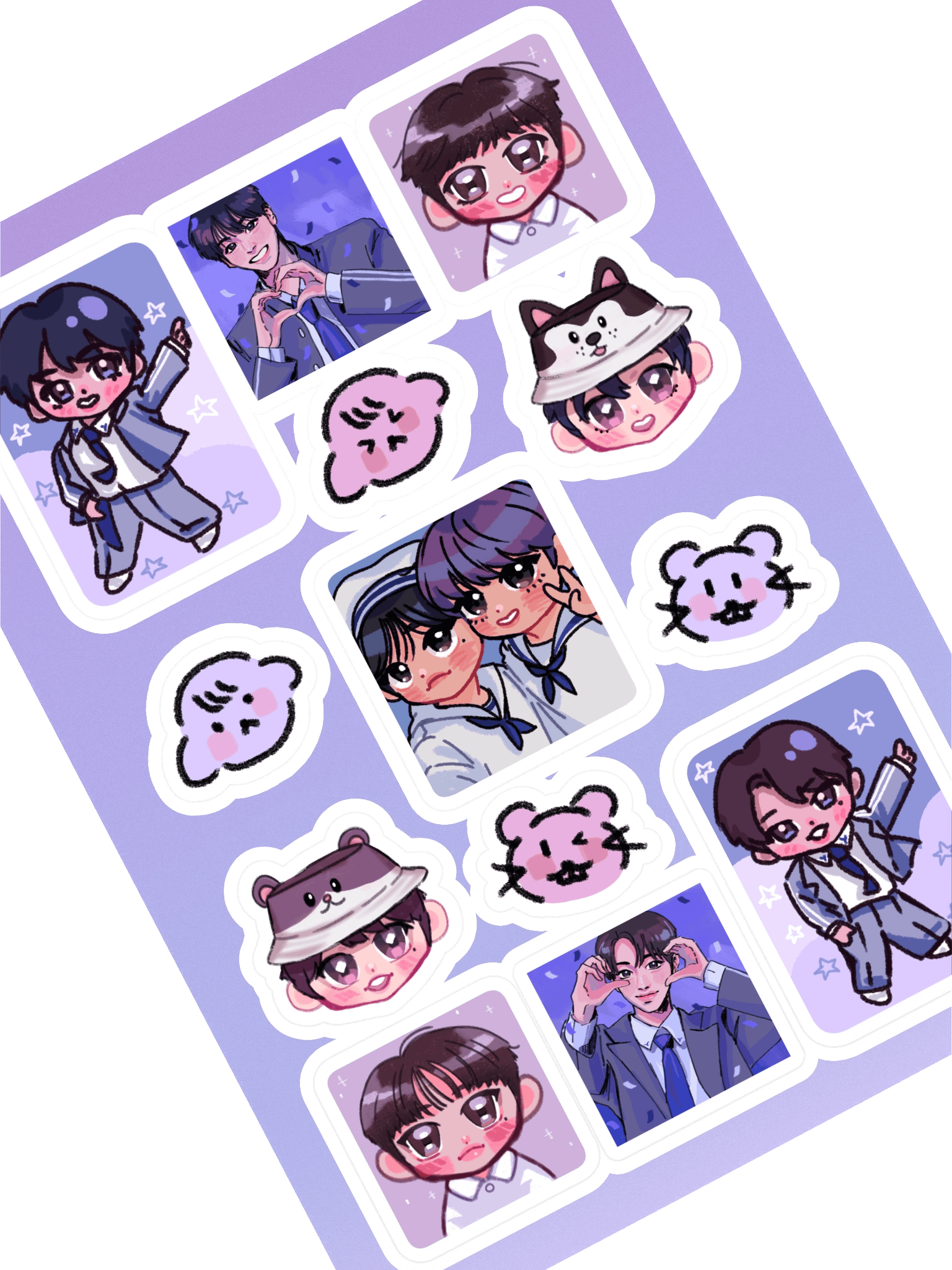 hyeop & dongyun b2p stickers product image (1)