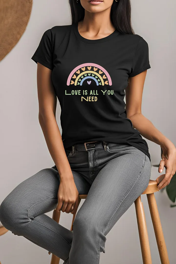 Pastel Love Rainbow T-Shirt product image (1)