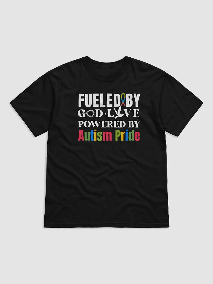 Fueled By God, Powered By Autism Pride, Autism Comfort Colors T-shirt product image (1)