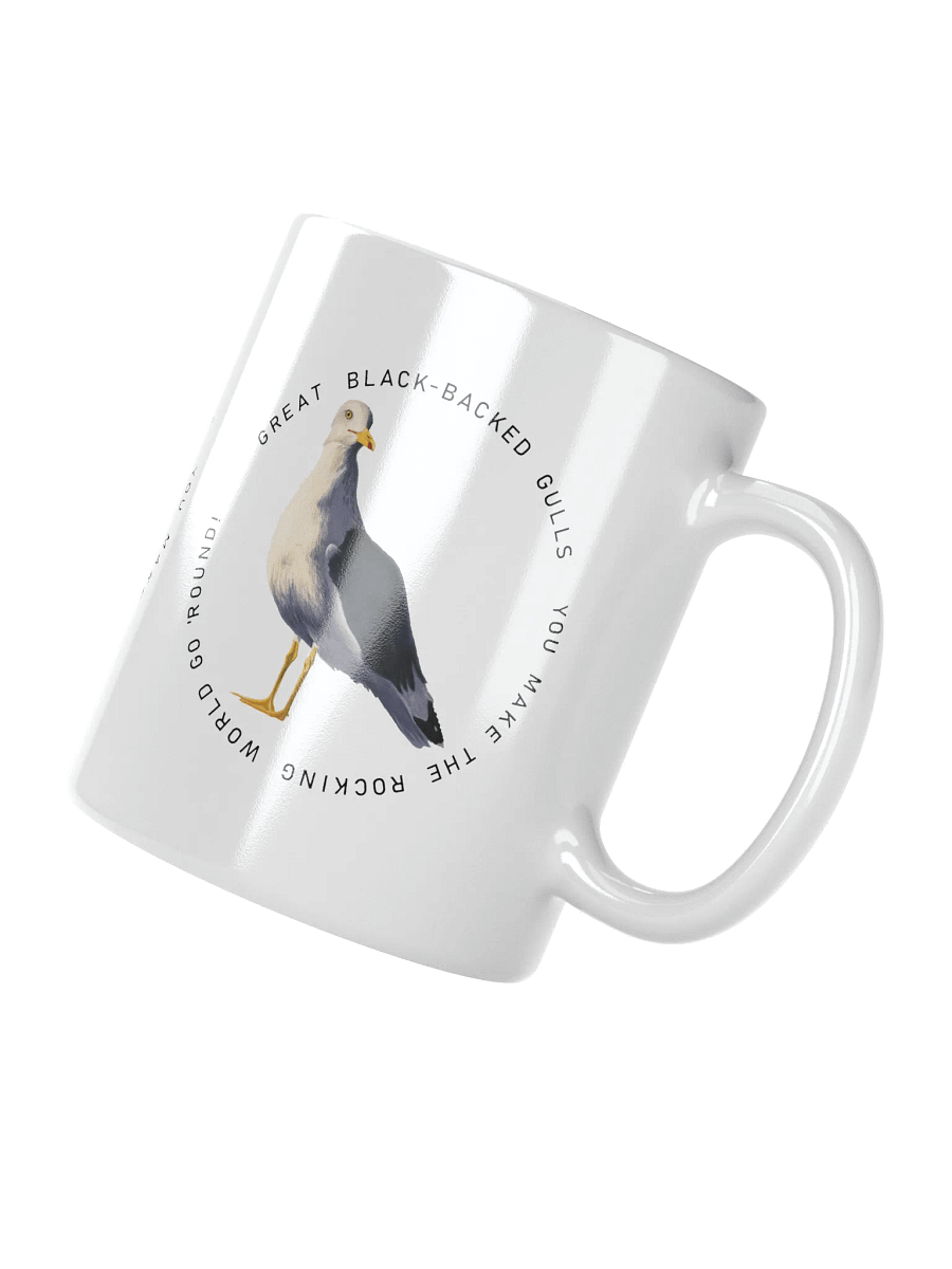Black-Backed Gulls white mug product image (2)