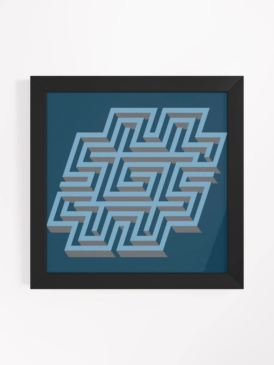 Hashtag Maze Framed Matte Poster product image (9)