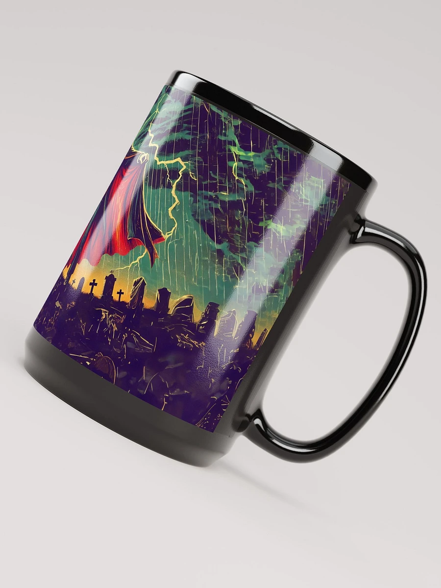 Vampire Under a Full Moon Black Glossy Mug product image (5)