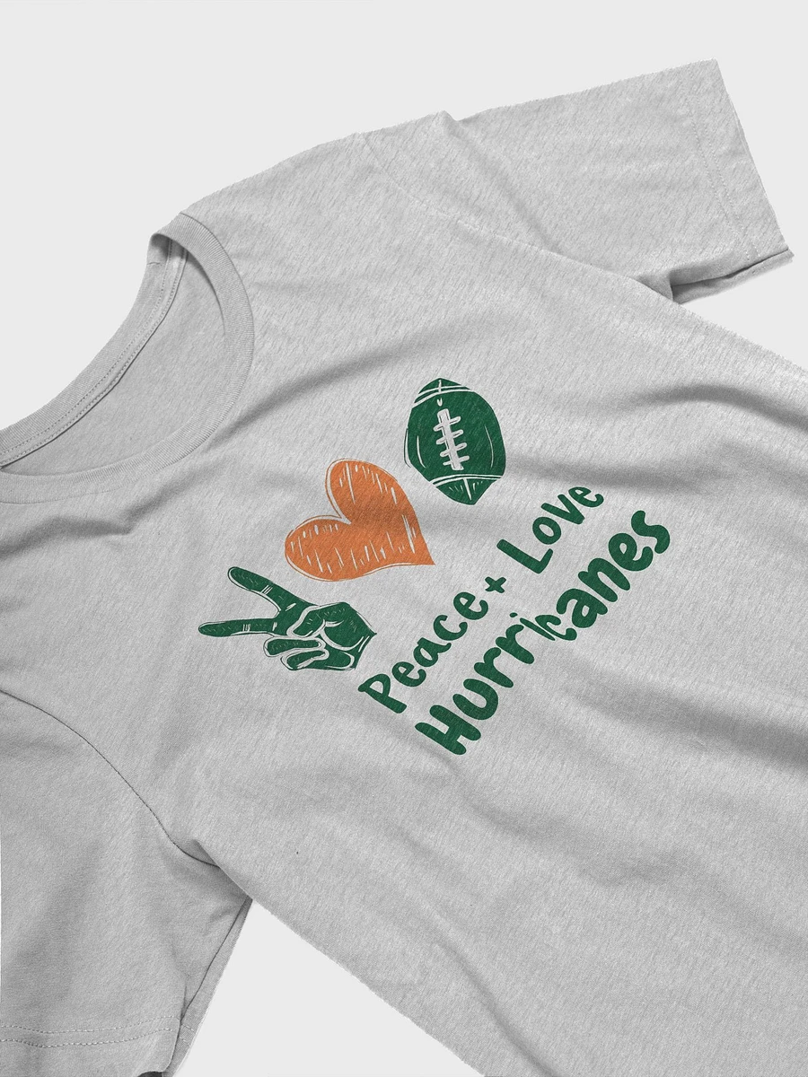 Peace, Love, Miami Hurricanes : Bella+Canvas Tee product image (4)