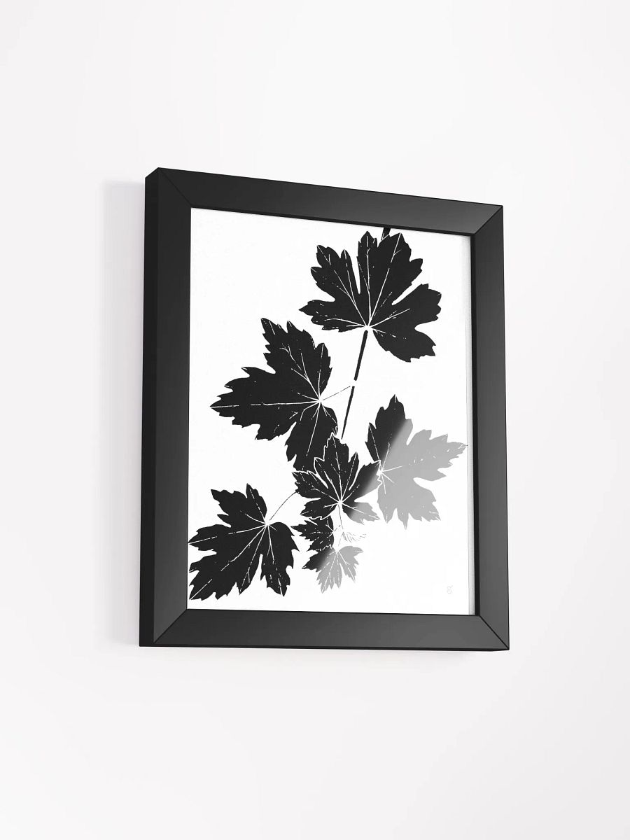 Nature's Silhouette Framed Poster - Grape Leaves Light product image (6)