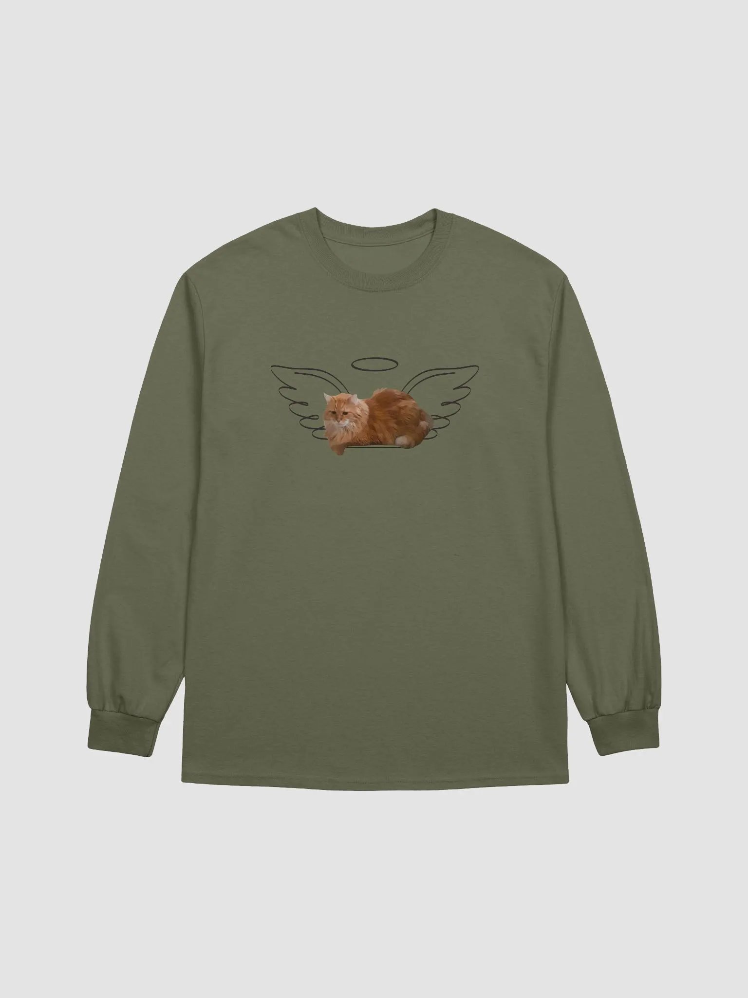 Angel Cat Halo Long Sleeve Tee product image (7)