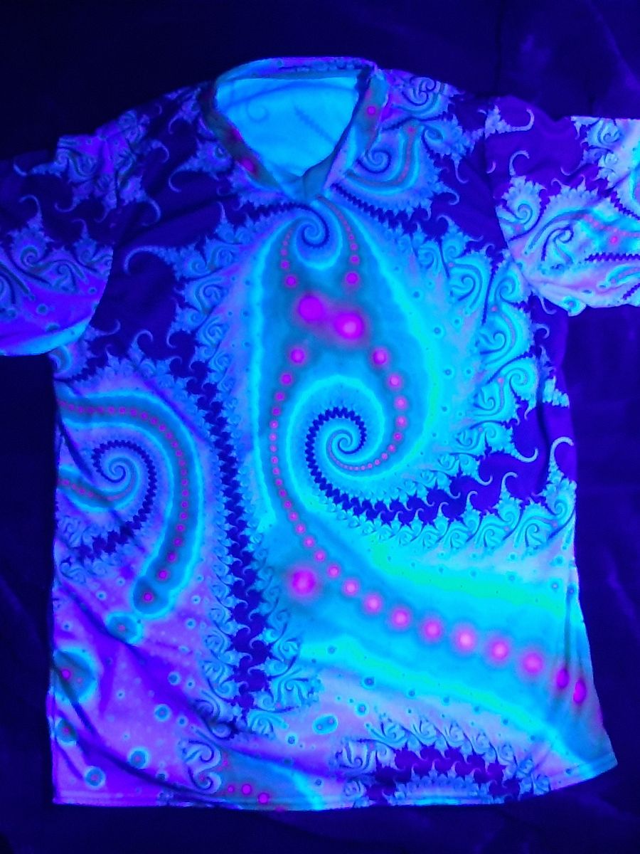 Fractal Bike Rave Jersey - Fluorescent Nebula product image (6)