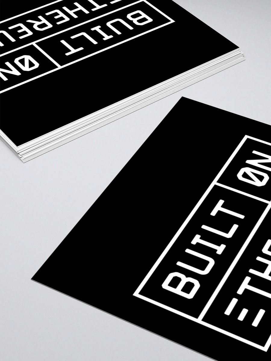Built on Ethereum sticker black product image (4)