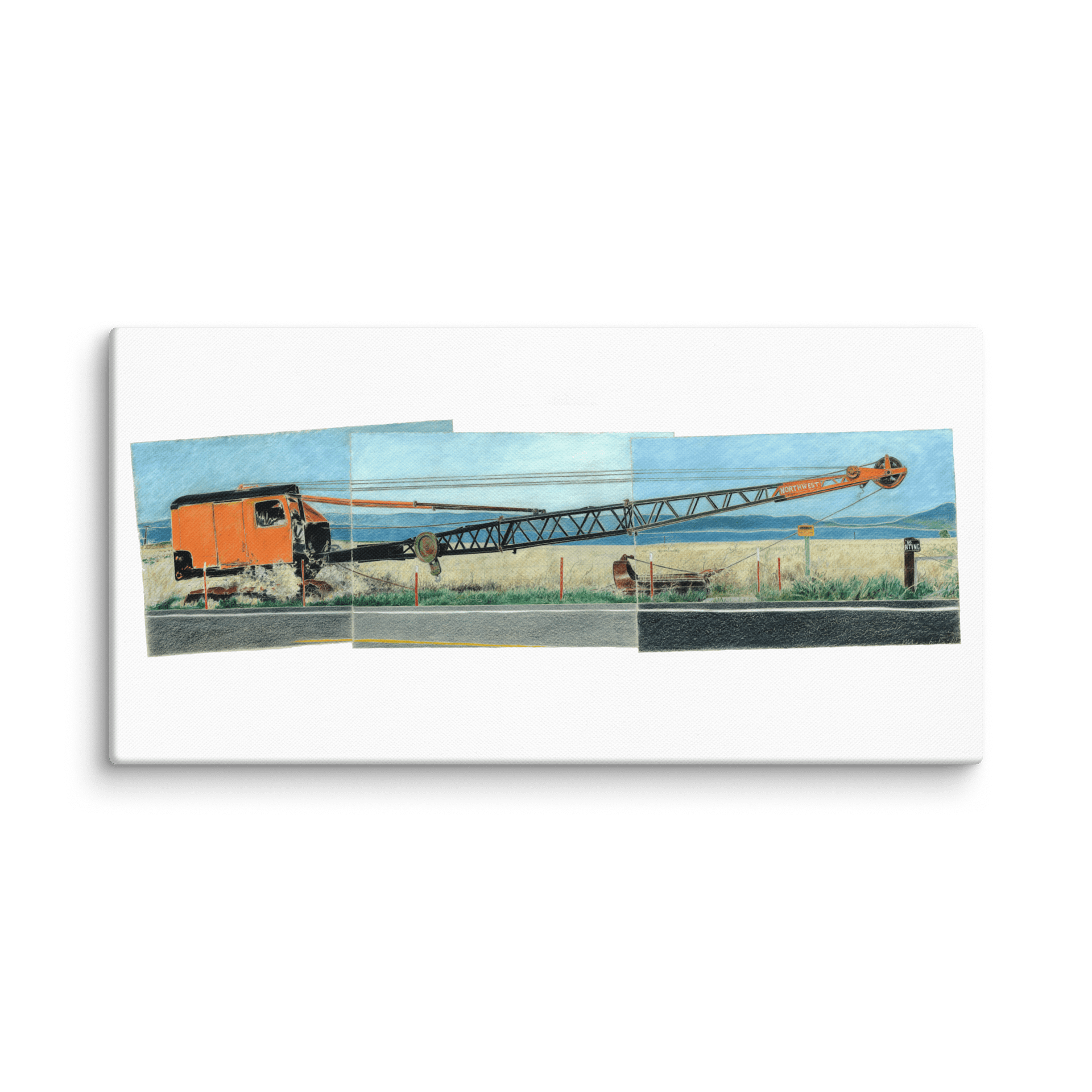 Dredge, Goose Lake 06.15.01 on Canvas with No Fill (24" x 48") product image (1)