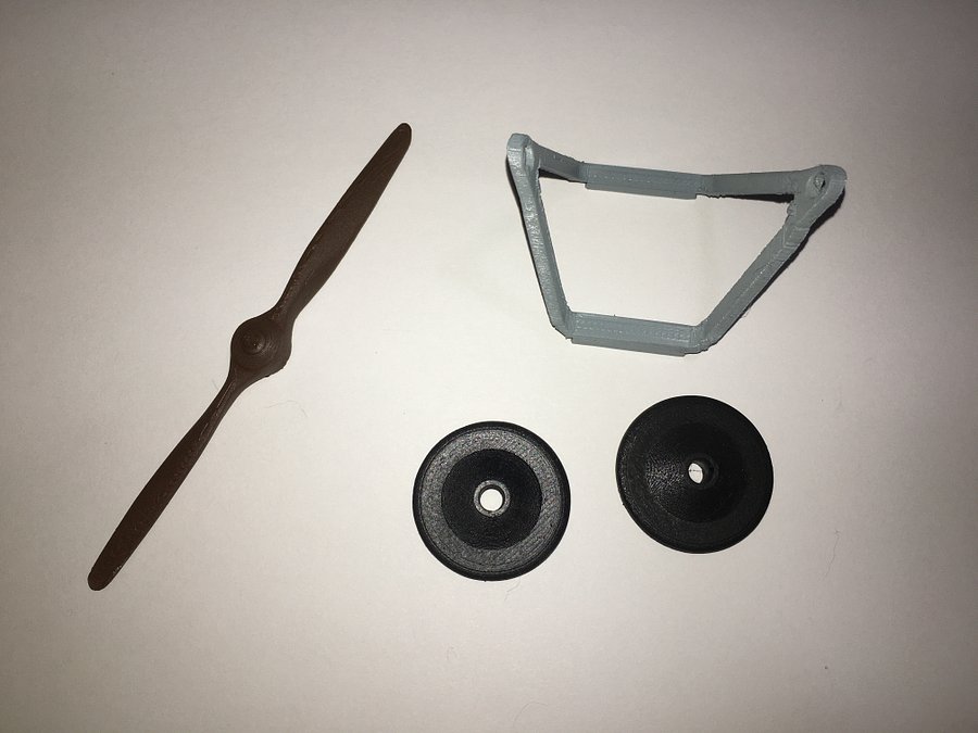 3D Printed Soda Can Sopwith Camel/Spad XIII Biplane parts pack product image (1)