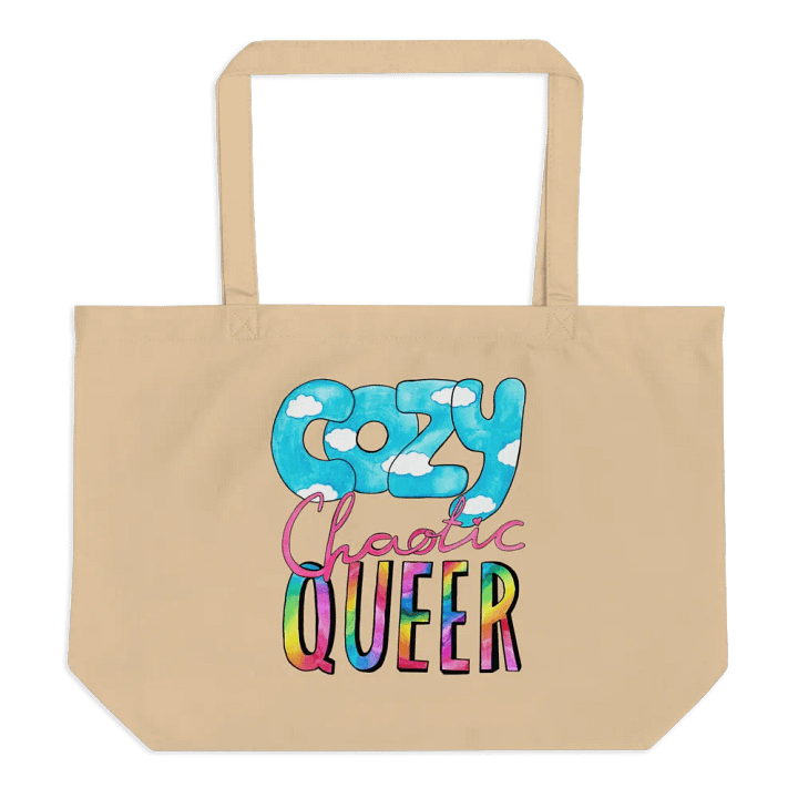 Cozy Chaotic Queer Tote in Peanut product image (2)