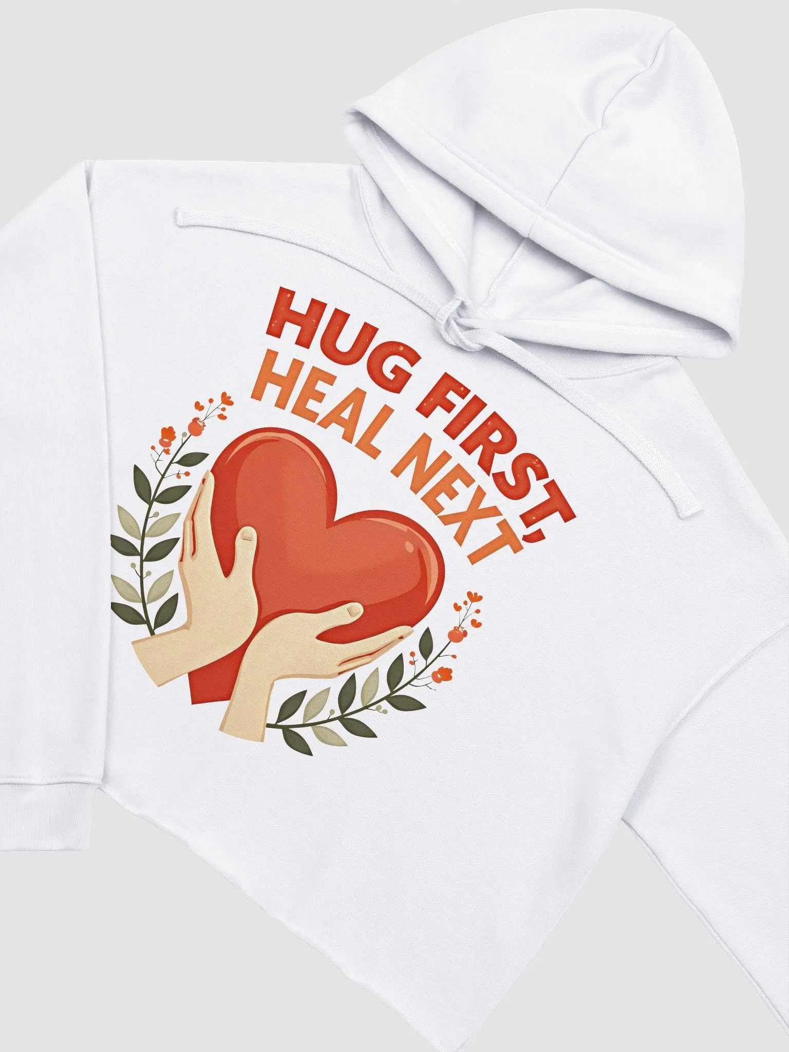 Hug First, Heal Next Crop Hoodie product image (24)