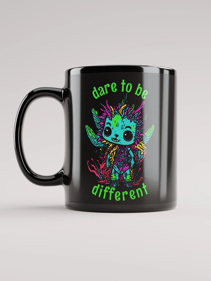 Quirky Misfits Graphic | Black Coffee Mug | Dare To Be Different product image (1)