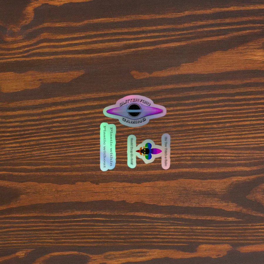 Plastic Pride Holographic Sticker Set product image (5)