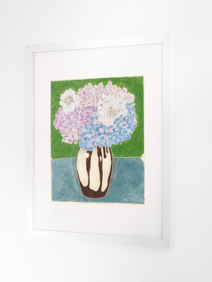 hydrangeas print framed product image (6)