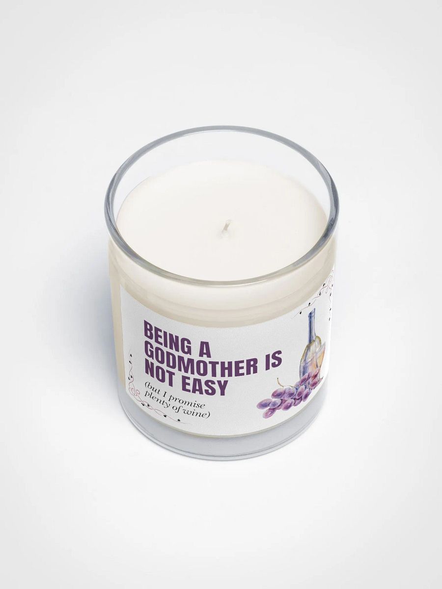 Funny godmother proposal gift for a wine lover soy wax vegan candle product image (4)