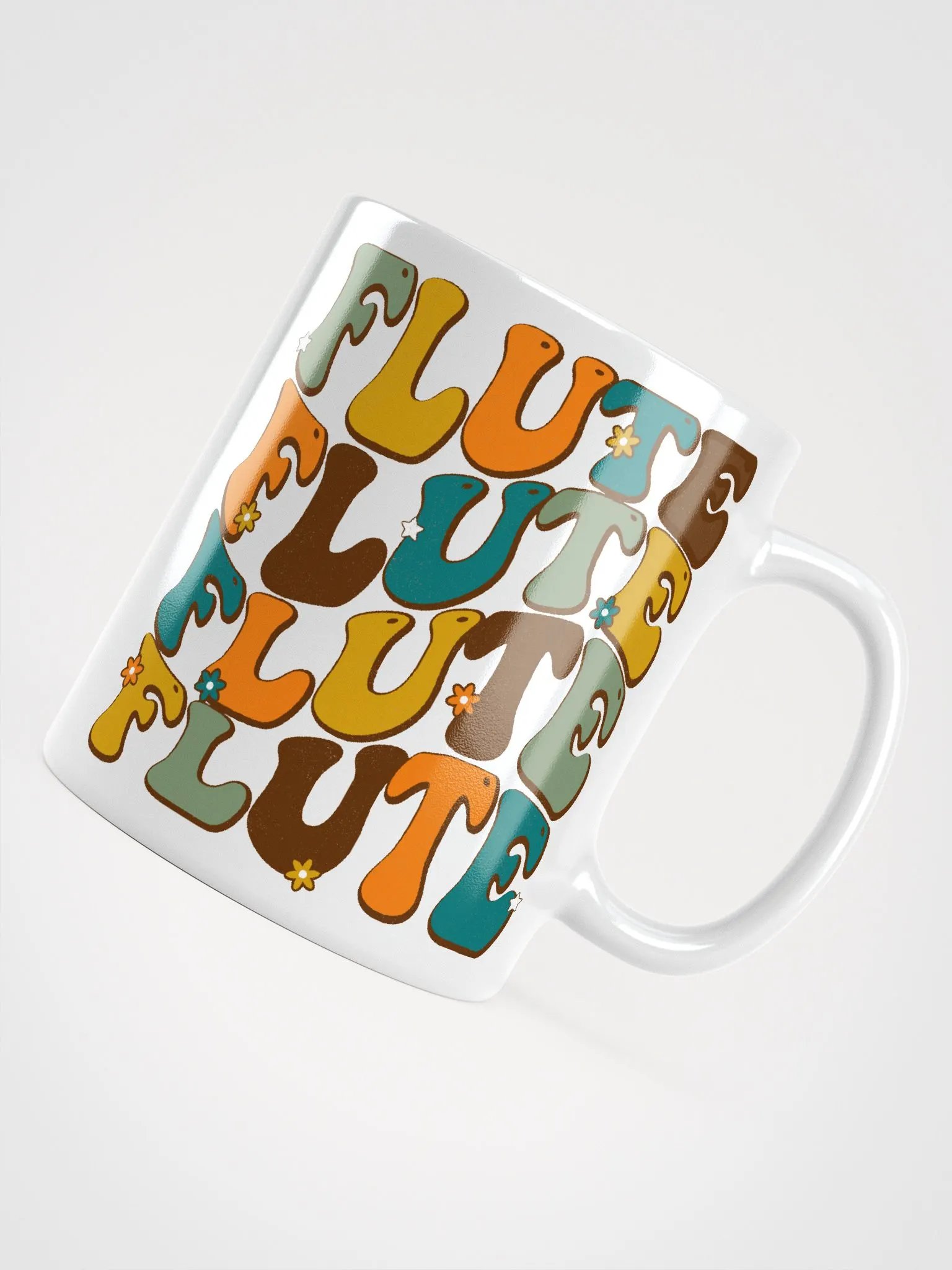Groovy Wavy Flute Mug in Retro Colors 11 oz (white background) product image (4)
