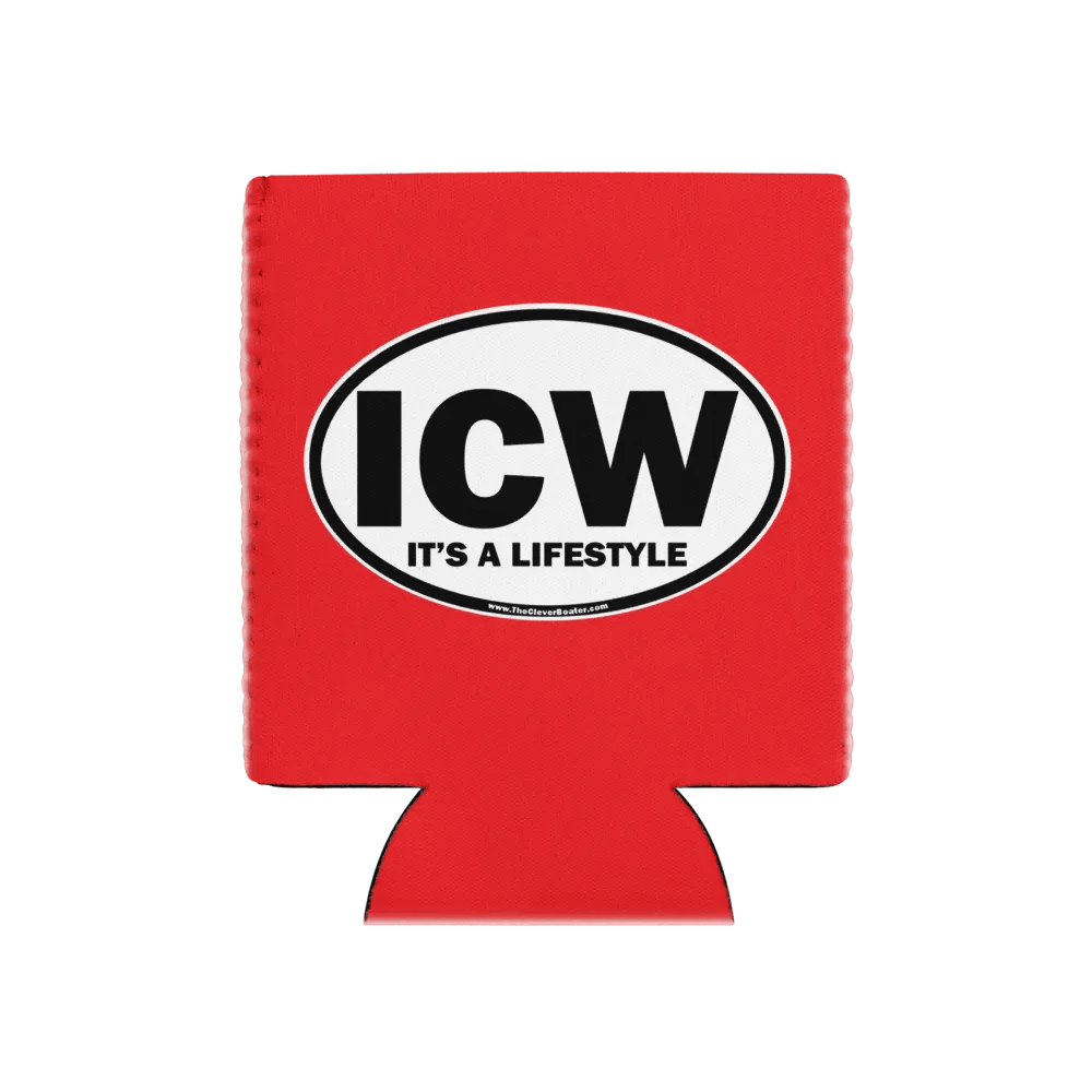 ICW-It's A Lifestyle - Red Can Koozie product image (1)