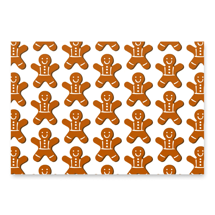 Gingerbread Cookie Wrapping Paper product image (2)