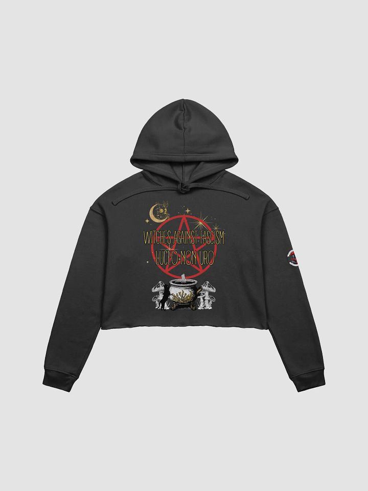 Witches Against Fascism PENTAGRAM - Crop Top Hoodie product image (1)