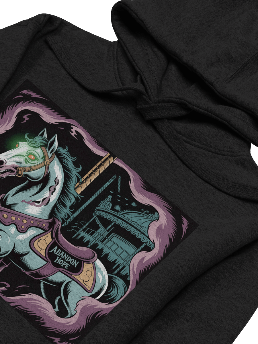 Midnight Veil Designs Gothic 'Abandon Hope' Unisex Premium Hoodie - Black & More Colours product image (3)