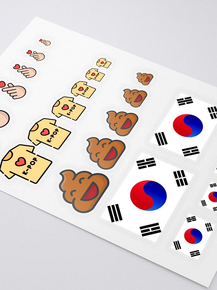 Cut Sticker Sheet with Custom Background product image (2)