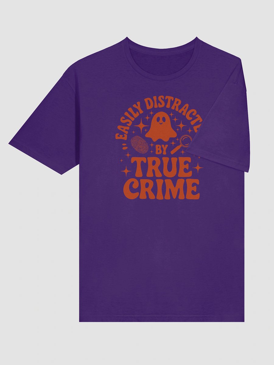 Easily Distracted by True Crime Halloween Spooky Ghost T-Shirt product image (78)