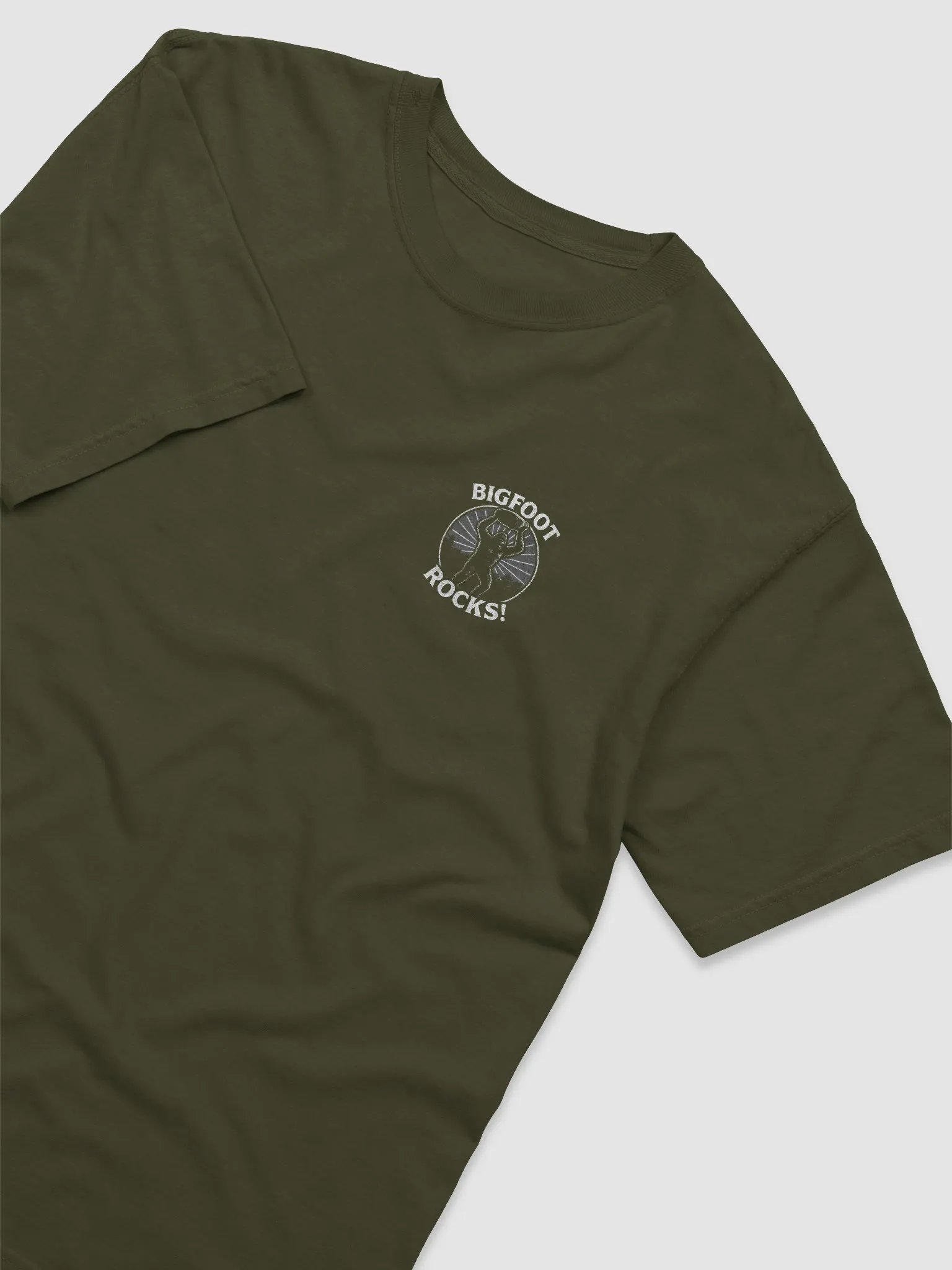 BIGFOOT ROCKS (Rock Thrower) Shirt [small logo] product image (2)