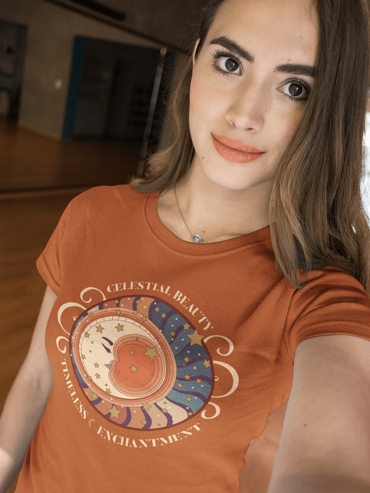 Celestial Harmony Sun and Moon T-Shirt product image (2)