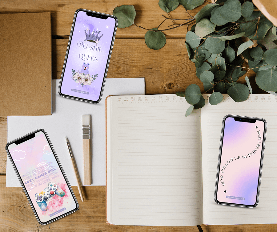 Pink and Purple Ash Phone Wallpapers product image (1)