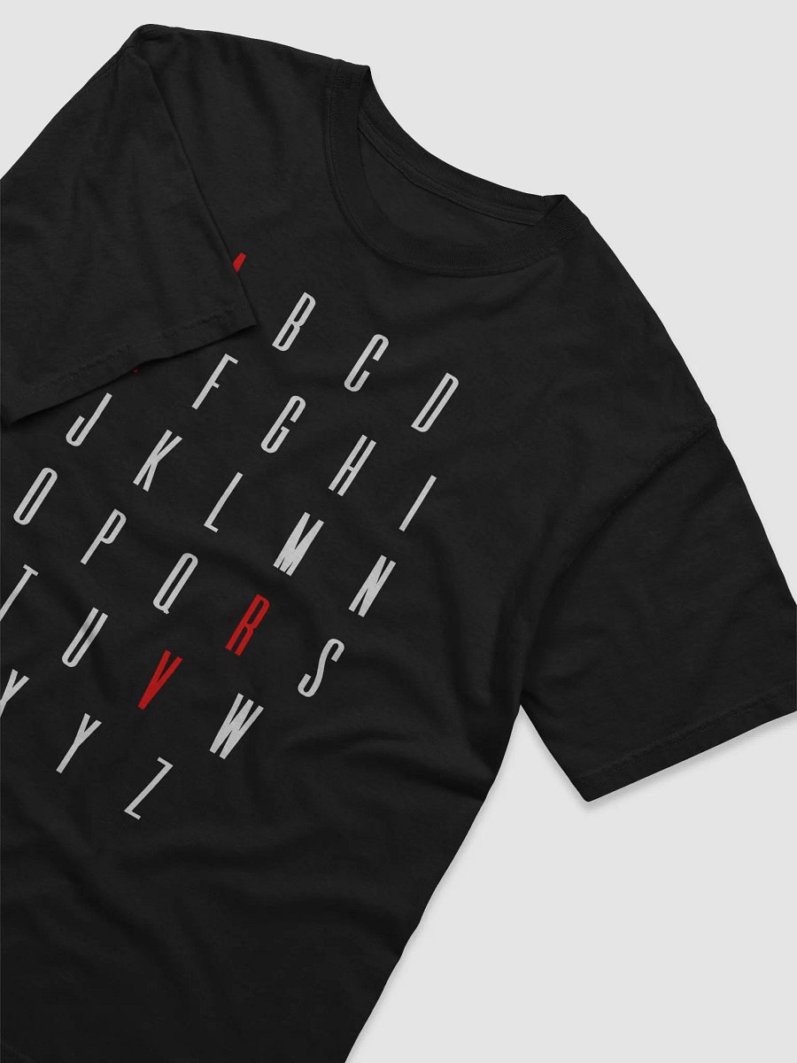 ALPHABET TEE BLACK + FREE SHIPPING product image (6)