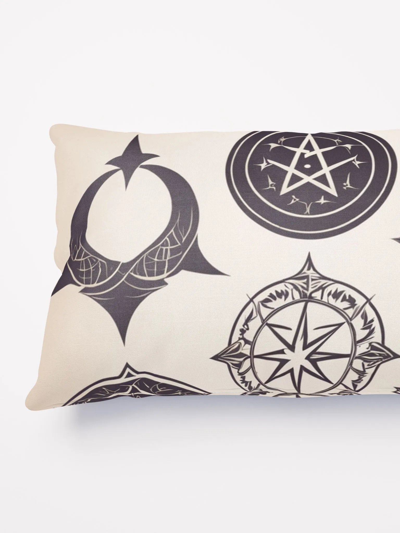 Brown and Cream Symbology Cushion product image (3)