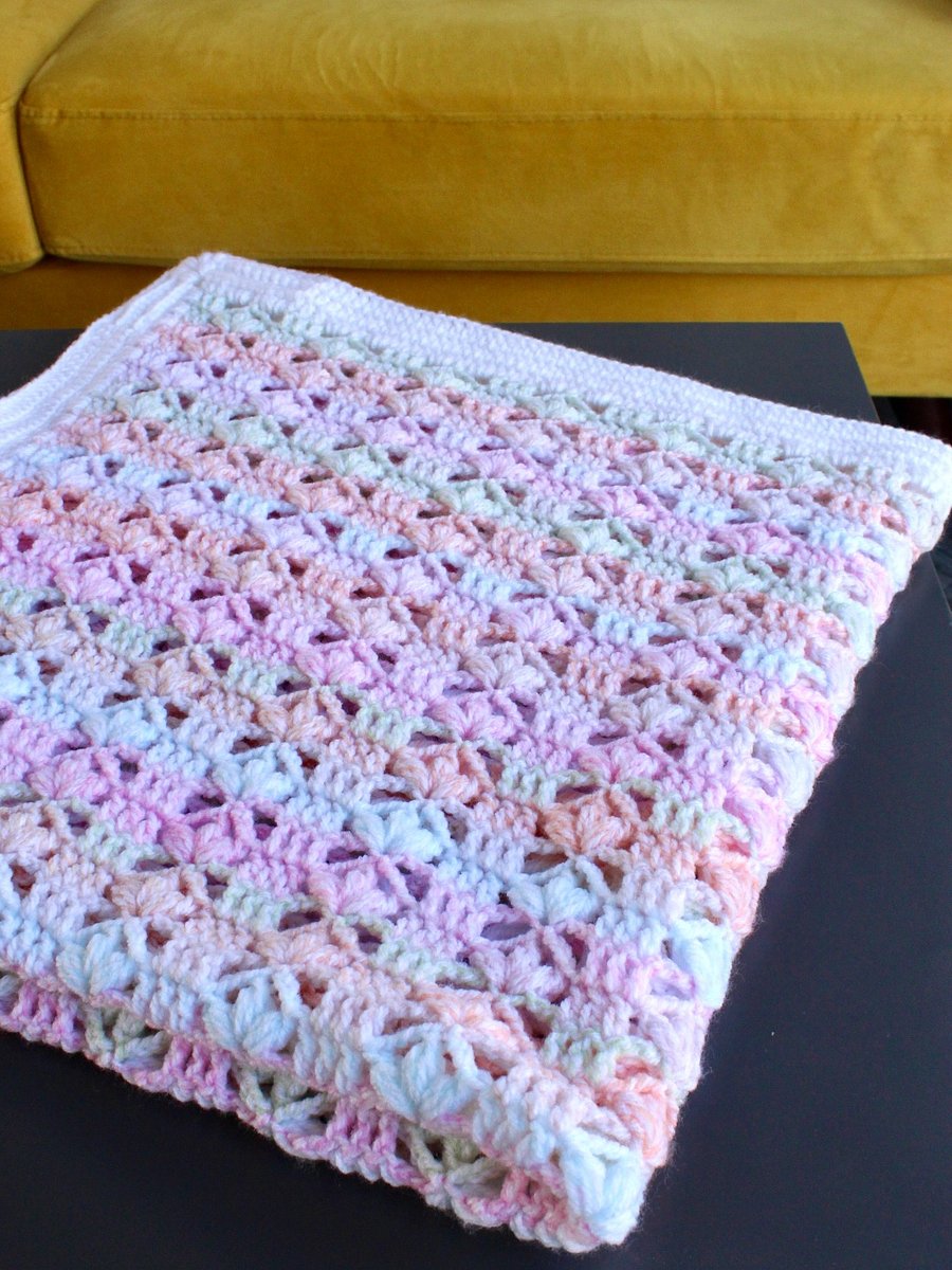 Lace Crochet Baby Blanket - Scarlett Baby Blanket product image (9)